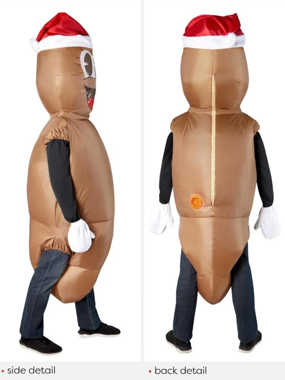Inflatable Mr. Hankey Costume for Adults | Unisex Brown Holiday Outfit